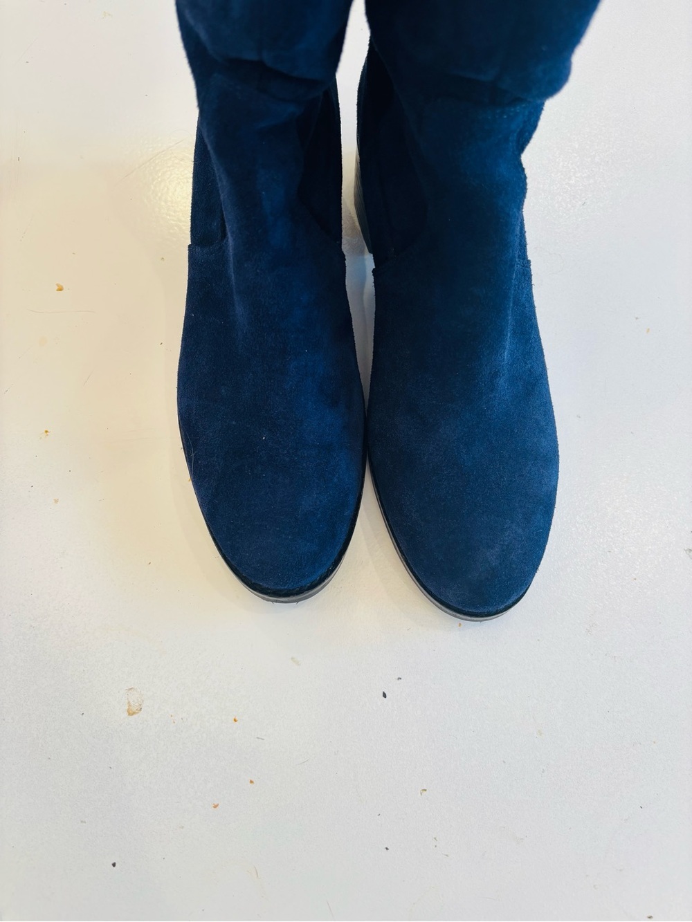 Vince Camuto Tall Leather Suede Over-the-Knee Boots in Deep Teal Blue size 7 - Picture 9 of 13